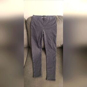 George Black & Grey Stripes Jeggings Women Size S